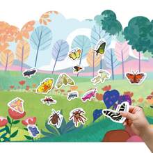 40 piezas Libro de pegatinas de insectos lindos para decorar taza de agua, cuaderno, computadora portátil, equipaje, guitarra, casco, estuche de teléfono, juguetes educativos para niños, regalos de graduación, juegos para niños y niñas, suministros escolares, regalos de cumpleaños para niños, ayudas didácticas