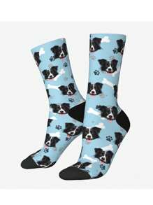 Customized Pet Face Socks With Image, Personalized Smiling Face Photo Socks, Funny Socks With Face, Amusing Pet Socks As Gag Gift, Christmas Gift