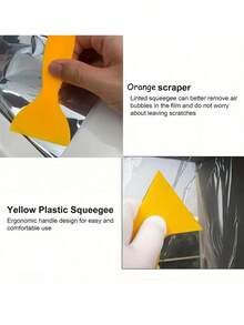 2pcs Car Tinting Tool Set, Compact & Portable, PVC Material Car Tint Squeegee - one-size - View 3