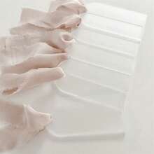 16/24pcs, Blank Wedding Arch Acrylic Table Cards, Handwritten Seat Reservation Signs, Acrylic Name Tag Seat Labels, Acrylic Blank Labels (Ribbons Not Included) - Transparent - View 5