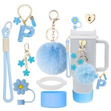 Stanley-Cup-Dekorationszubehör, 8–9 mm Strohhalmverschluss, Silikonstiefel 30 40 oz, kompatibel mit Stanley Cup, Weihnachtsgeschenk für Mädchen, DIY-Geschenk, kreative Dekoration, Thanksgiving-Dekoration, Geschenk-Dekoration für Freunde, Weihnachtsparty-Dekoration, Stanley-Zubehör, Weihnachtsbecher, Schulanfangsbedarf