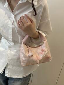 Women Shoulder Bag, New Embroidery Butterfly Design Crossbody Bag, Summer Commuting Tote Small Underarm Bag