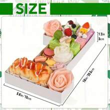 High-Quality And Durable Material, Wear-Resistant And Anti-Collision, Strong Bearing Capacity And Super Durability! Unique And Creative Design With Great Visual Appeal. Compartment Structure For Flexible Arrangement, Easily Create Personalized Food Platters To Enhance The Party Atmosphere!