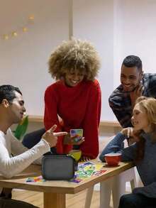 1个记忆卡游戏盒，兼容卡套，扑克卡盒，游戏卡保护盒，桌面三国扑克卡保护套，适用于Phase 10游戏卡/PM TCG卡，卡牌游戏收纳盒最多可容纳350张卡牌，3种款式，男孩生日礼物，成人派对游戏，派对礼品，男女皆宜，婚礼，单身派对，返校礼物，教师节礼物 - 黑色 - 查看 4