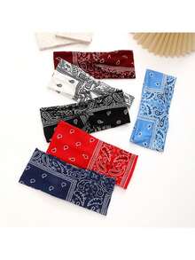 1pc Elastic Knotted Criss-Cross Headband, Yoga Sports Non-Slip Wide Edge Hairband, Moisture-Wicking, For Women Exercise / Running Turban Headband Sweatband, Hair Accessories - Multicolor - View 2