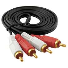 RCA To RCA Stereo Audio Cable 1.5m - Black - View 1