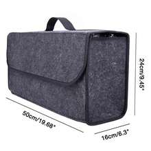 Car Organizer Accessories Car Storage Box Felt Car Organizer 50*25*17 - 淺灰色 - 查看 4