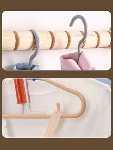 3pcs Foldable Portable Travel Clothes Hanger, Hotel Universal Drying Rack, Non-Slip Heavy Duty - Multicolor - View 6