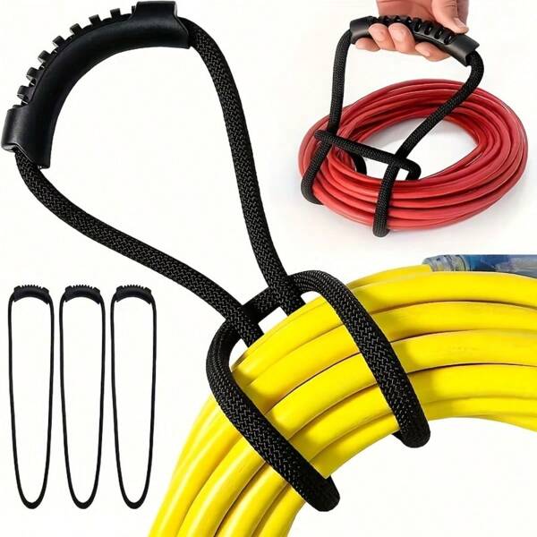 1 Stück Multi-Zweck Kabelorganizer Griff, Nylon Aufhänger Aufbewahrungsriemen für Kabel, Drähte, Schläuche, strapazierfähiger Binderiemen für Zuhause, Garage, Boot, Wohnmobil, platzsparend, einfach zu installieren
