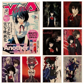 1pc/3PCS Wall Arts Posters Optional Frame /Framed Pop Japanese Horror Anime Another Classic Movie Posters Vintage Room Home Bar Cafe Decor Vintage Decorative Painting