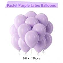 Light Purple Latex Party Balloons 5/10/12/18 Inches -10/30/50/70/90pcs Round Helium Lavender Light Purple Lilac Purple Balloons For Engagement, Wedding Anniversary, Shower, Gender Reveal, Birthday, Graduation Celebration, Home Decoration Background - Mauve Purple - View 11