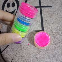 Dofuny 6 Farben Irideszierendes neonfarben fluoreszierendes Nagelpulver, Seifen-Herstellungspigment, Neonpulverfarbe für Slime, Epoxidharz, Farbe, Kerzen, Schmuckherstellung, Farbpigment