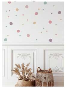 Wall Stickers 100 Irregular Colored Balls Measuring 5cm And 3cm - Multicolor - View 2