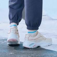 Skechers Zapatillas de correr ligeras, zapatos deportivos casuales y transpirables - Beis - Ver 6