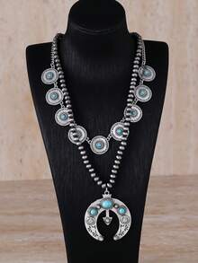 1pc Chic Double-Layer Beaded Necklace For Women - Necklace - View 4