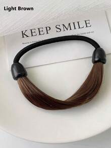 3/1件装弹力发圈，人造假发片和编织发饰，高弹力女士假发，发绳，橡皮筋，红色发圈，简约丝滑隐形发圈，网状，马尾隐形发圈，纯色弹力发带，适合日常使用，适合14岁以上人群，发饰发带 - 彩色 - 查看 9