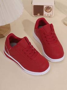 New Outdoor Casual Shoes Sports Shoes, Solid Color, Lightweight, Comfortable, Non-Slip - Red - View 2