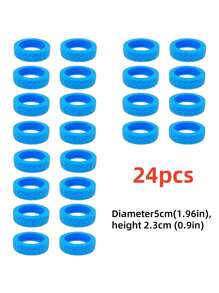 8/24pcs Luggage Caster Wheels Cover, Office Chair Wheelchair Caster Wheel Protector, Portable Suitcase Roller Guard, Colorful Silicone Luggage Caster Wheel Cap, Luggage Swivel Wheel Cover, Noise Reduction Wheel Cover, Office Chair, Travel Accessories, Carry-On Luggage Caster Wheel Cover, Fits Most Wheel Luggage Sets