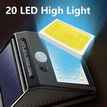 1/2/4pcs Outdoor Solar Lights,Easy To Install LED Wall Lights,Patio Lights With Motion Sensors,Solar Security Lights,Solar Powered Floodlights,3 Working Modes Street Lights,Wireless Outdoor Wall Lights,Suitable For Garden Lights,Porch Lighting,Garage Spotlights, Terrace Light