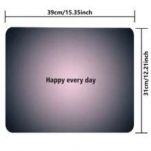 1 件大号鼠标垫，加厚 3 毫米游戏鼠标垫，快乐每一天渐变大桌垫，防滑橡胶底座，可水洗，高清打印鼠标垫，适用于游戏和办公室 - 開心每一天3mm加厚大號滑鼠墊 - 查看 15