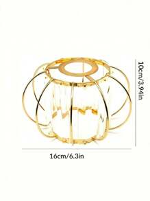1pc Luxury Lamp Shade, Compatible With E27/E14 Bulb Base, Suitable For Living Room, Bedroom, Dining Room, Home Decoration, Hotel, Table Lamp Shade, Wall Lamp Shade, Pendant Light Shade, Rust-Resistant , Home Decor Light Accessories (1pc E27 To E14 Adaptor Included)
