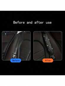 Car Seat Belts, Shoulder Protectors, Car Shoulder Protectors, Crown Studded Diamond Car Seat Belts - Black - View 4