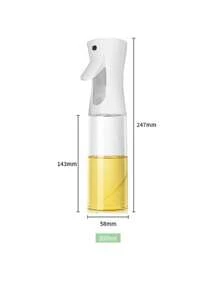 1 Pezzo Bottiglia spray per olio, Spruzzatore di olio d'oliva per la cucina, Bottiglia spray per olio da cucina in plastica a pressione, adatta per uso domestico e ristoranti