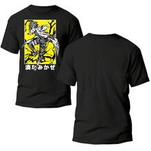 Playera Chakra y Destino - Estilo Anime; "El Regreso del Relámpago Amarillo" - Negro - Ver 2