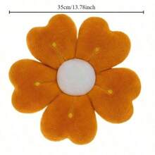 1pc, Soft Flower Plush Chair Cushion & Throw Pillow - Cozy Polyester, Machine Washable, Perfect For Bedroom Sofa Chairs Gifts Birthday Graduation