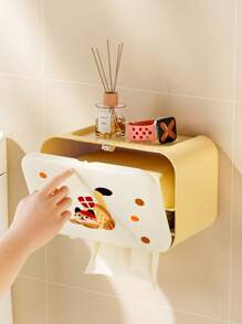 Boîte à mouchoirs murale DIY pour salle de bain, économisant l'espace, imperméable, anti-humidité, support de mouchoirs fait main