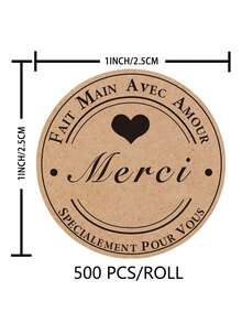500 Stücke/Rolle Dankeschön Geschenkverpackungs-Aufkleber, selbstklebende Etiketten, Geschenkverpackungsmaterial, Weihnachten