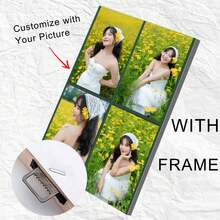 Customizable Wall Art – 1PC Vintage Decorative Painting – Upload Your Photo – Unique Artistic Display – Home & Gift Use