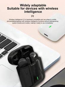 V77 Gaming Earphones 5.2 Wireless Smart Noise-Proof Low Latency Low Power Consumption In-Ear Led Earphones With Compatibility