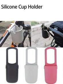Silicone Bike Bottle Cage, Bicycles Silicone Cup Holder, Outdoor Ready, Secure-Fit Design For Wheelchairs, Scooters, Bicycles, Durable, Adjustable, Portable Cup Holder