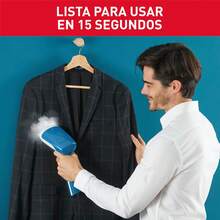 TVaporizador Plancha vertical con capacidad de 70 ml, cepillo de rápido y versátil para viajes y de uso diario.Azul y blanco, DT6130Q1 - ROJO - Ver 4