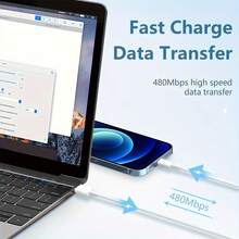 10FT/3M Tương thích với Bộ sạc iPhone 15 16, Khối sạc nhanh USB C 20W và Cáp Type C sang C dài 10ft Tương thích với iPhone 15 Plus/15 Pro Max/16 Pro, Tương thích với iPad Pro 12.9/11 inch/4/3 Gen, Tương thích với Bộ chuyển đổi nguồn cắm tường iPad Khối gạch Thích hợp cho Du lịch, Văn phòng, Ký túc xá và Gia đình - Xem 7