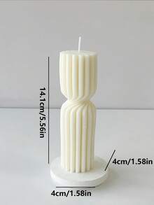 1 件创意北欧简约条纹香薰蜡烛，手工纯色几何圆柱形柱状蜡烛，蜡烛礼品，大豆蜡烛，蜡烛套装，生日蜡烛，烛台，朋友礼物，女士礼物，家居装饰，冬季礼物，礼品装饰，可爱蜡烛，香薰蜡烛