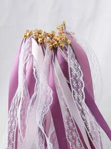 10/20Pcs Purple Fairy Wand Magic Sticks With Bells & Ribbons - Wedding Decorations, Party Supplies, Interactive Play, Perfect For Bridal Showers, Birthday Parties, Baby Showers, And Festive Celebrations Summer Gifts Beach Back To School School Supplies Room Decor