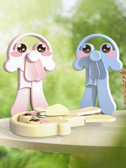 1pc Jellyfish Handheld Fan, Portable Manual Operated Mini Fan For Summer