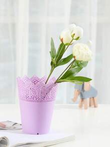 3/6/10pcs Artificial Flowers, Fake Peony Flowers Silk Flower Arrangements Decorations Plastic Flower Bouquet Decor Wedding Table Centerpieces, Artificial Peony Silk Flower Leaf Home Office Wedding Party Festival Bar Decor, Wedding Filler Flowers For DIY Cream Bouquets, Centerpieces, Bridal Shower Decorations & Arrangements