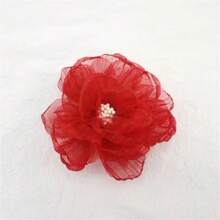 1 Stück exquisiter Blumen Seitenklemm Foto Requisit Haarclip, romantischer ästhetischer Stil Haaraccessoire für Mädchen, Pfingstrosen & Kamelien Design Haarklammer Haarspangen