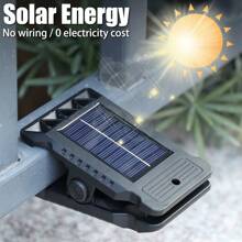 1PC Solar Light, Outdoor Clip Motion Sensor Light, Wall Light, 3 Modes Security Light For Fence, Deck, Wall, Garage, Patio
