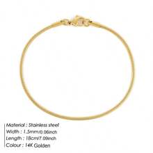 1 stuk Boho Elegante Slangenbot Ontwerp Eenvoudige Armband Dagelijks Draagbaar, Voor Koppels, Bruidsmeisjes, Moederdag, Dagelijks, Bruiloft, Strandvakantie, Ramadan