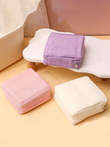 1个灯芯，4色卫生巾收纳袋，迷你化妆包，小型化妆旅行包，女士/女孩洗漱收纳包，可爱拉链零钱包，学院风，适合学校、工作、化妆、护肤、化妆包、收纳、化妆品整理包、化妆包、桌面整理包、化妆包、化妆包、化妆袋、小型化妆袋、圣诞礼物、小袋子、礼品袋/小手提包、化妆品整理包、迷你袋、大容量袋、圣诞礼物、女士礼物创意 - 彩色 - 查看 6