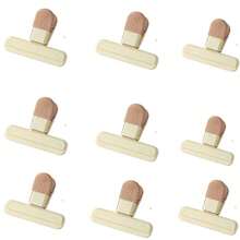 4/6/9 Pcs T-Shape Food Sealing Clips, Potato Chips Snack Packaging Strong Sealing Clips, Leakproof Airtight Plastic Bag Clips - Multicolor - View 11