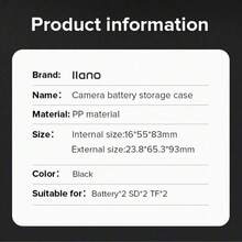Llano相機電池盒,專業防水防潮記憶卡sd Tf卡保護殼 - LJN-DCH02(通用) - 查看 10
