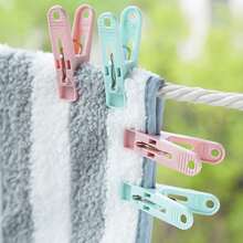 Pinzas de ropa de plástico de gran resistencia con diseño a prueba de viento para tender la ropa, clips para toallas en la lavandería, y para la cesta de almacenamiento - Multicolor - Ver 3