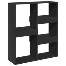 Bücherregal/Raumteiler Schwarz 100x33x115 cm - Schwarz - Übersicht 5