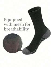 60pcs/50pcs Comfortable Sports Round Neck Tennis Socks For Men, Suitable For Outdoor And Casual Wear, All Season, White Antibacterial Odor-Resistant Moisture-Wicking Athletic Socks, Thick And Comfortable For Daily Wear, Couples Casual Socks, Cute Socks, Girls Socks, Autumn/Winter & Spring/Autumn, Mesh Detail, Guiding Hole Design, Moisture Absorption And Perspiration, Soft And Smooth, Suitable For Various Holidays, Sports, Leisure, Business And Daily Wear, Can Be Worn All Year Round, 40pcs/30pcs/24pcs/20pcs/16pcs/12pcs/10pcs/8pcs/6pcs/4pcs/2pcs