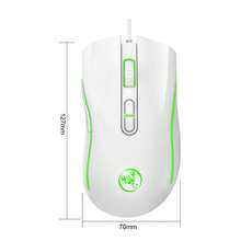 全新有线游戏鼠标，7 色背光，6 个按钮，舒适握感，3600DPI 电子竞技和办公鼠标